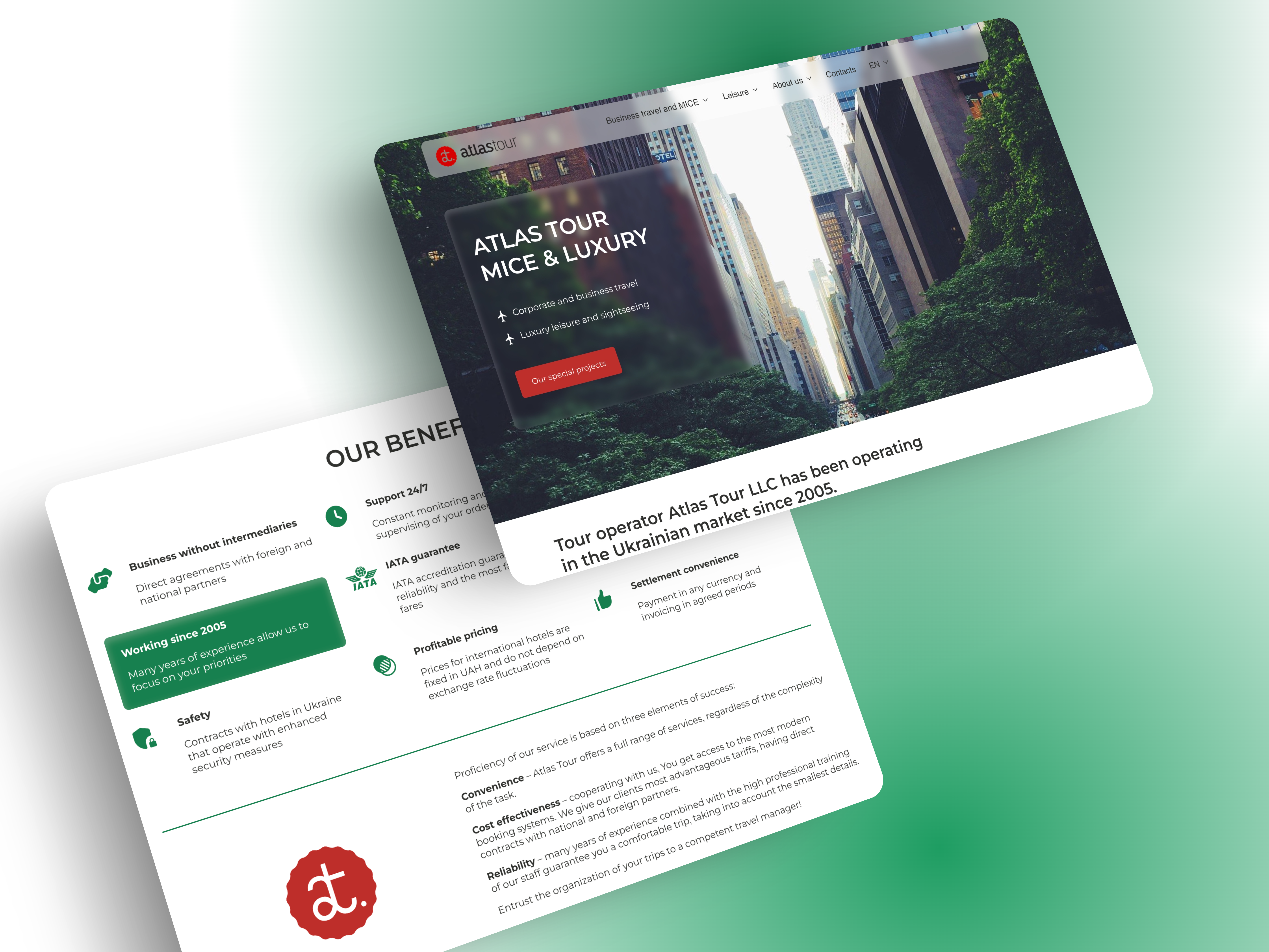 Atlas Tour WordPress website