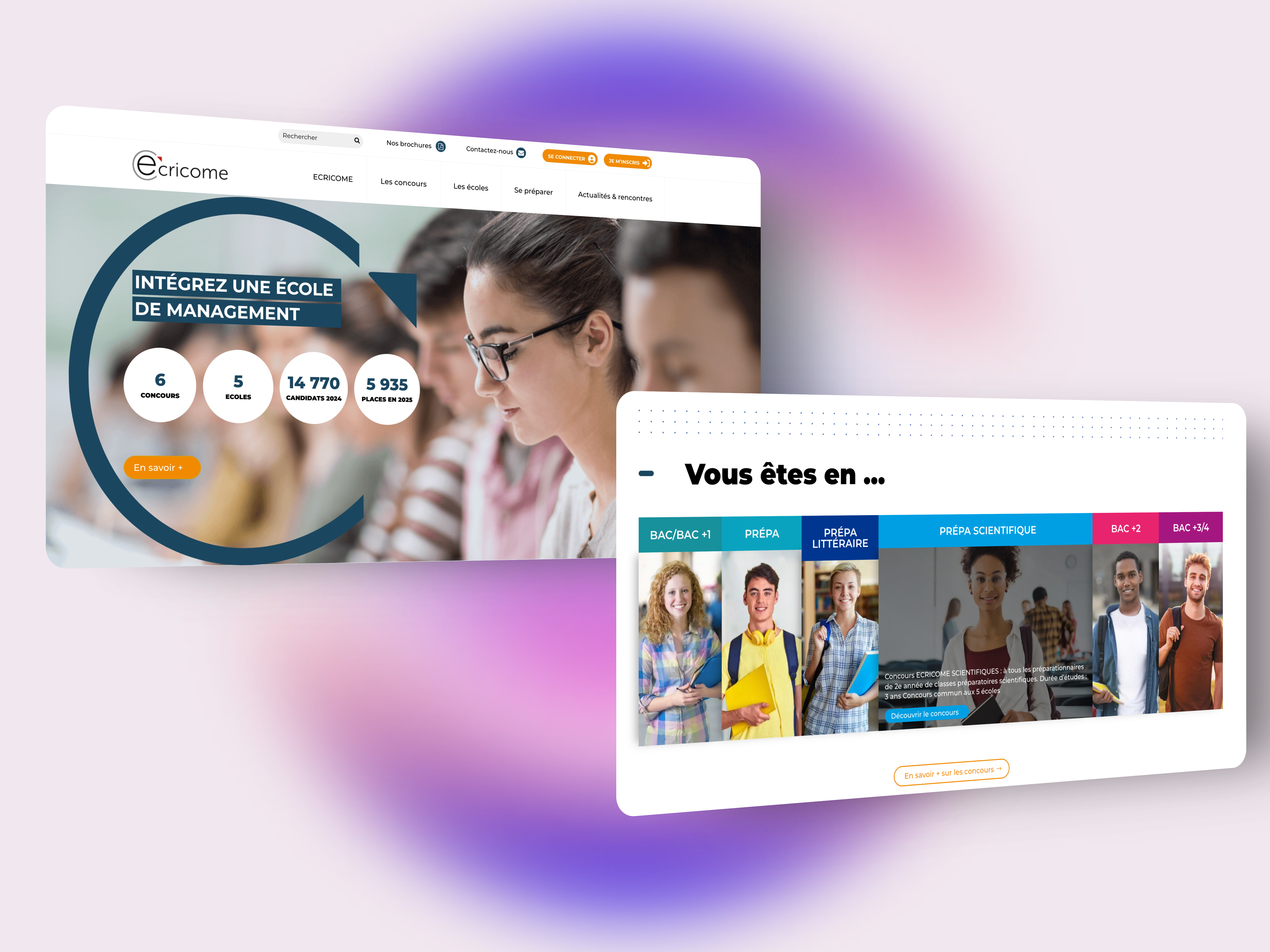 Ecricome WordPress website