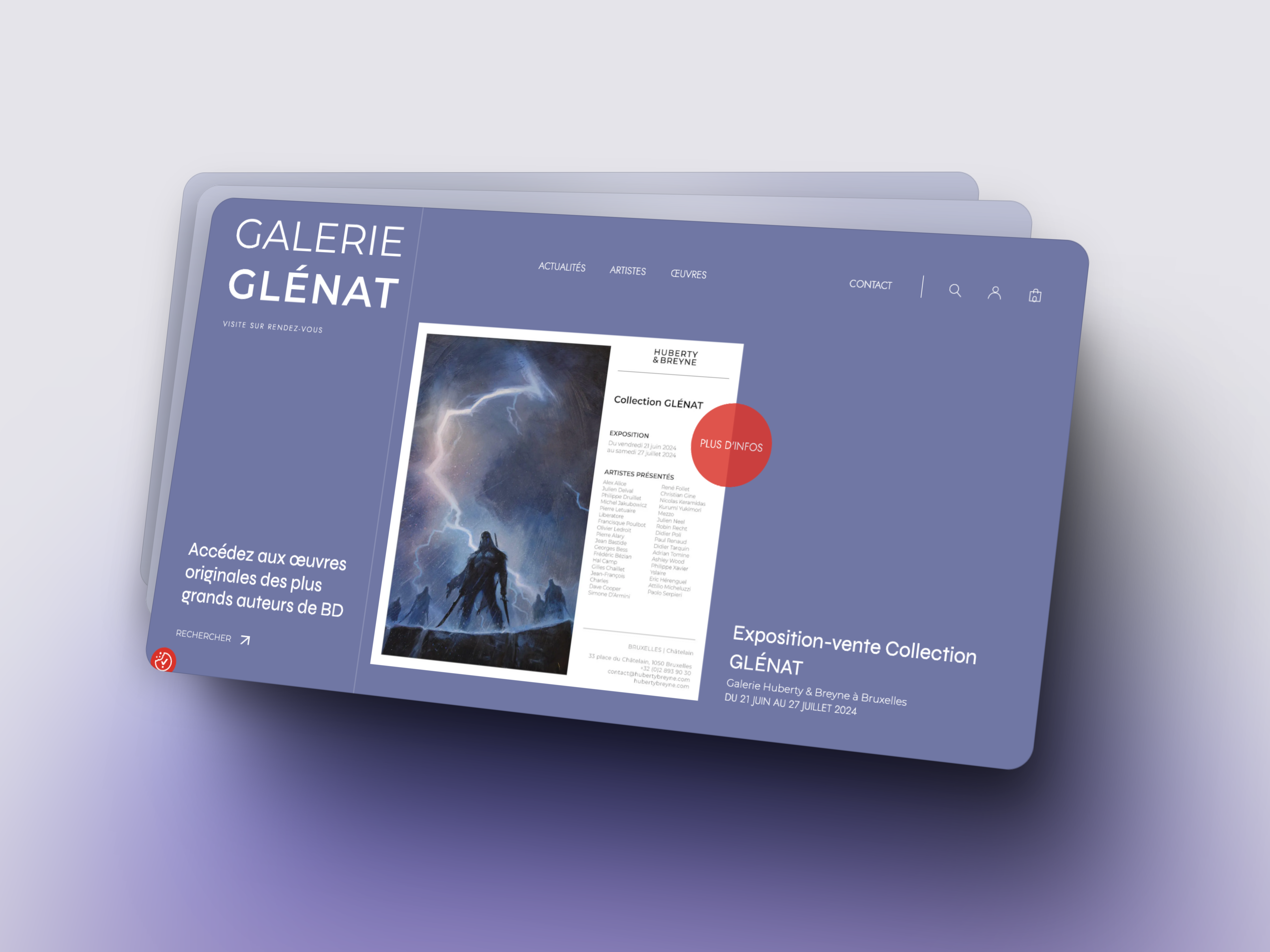 Galerie WordPress website